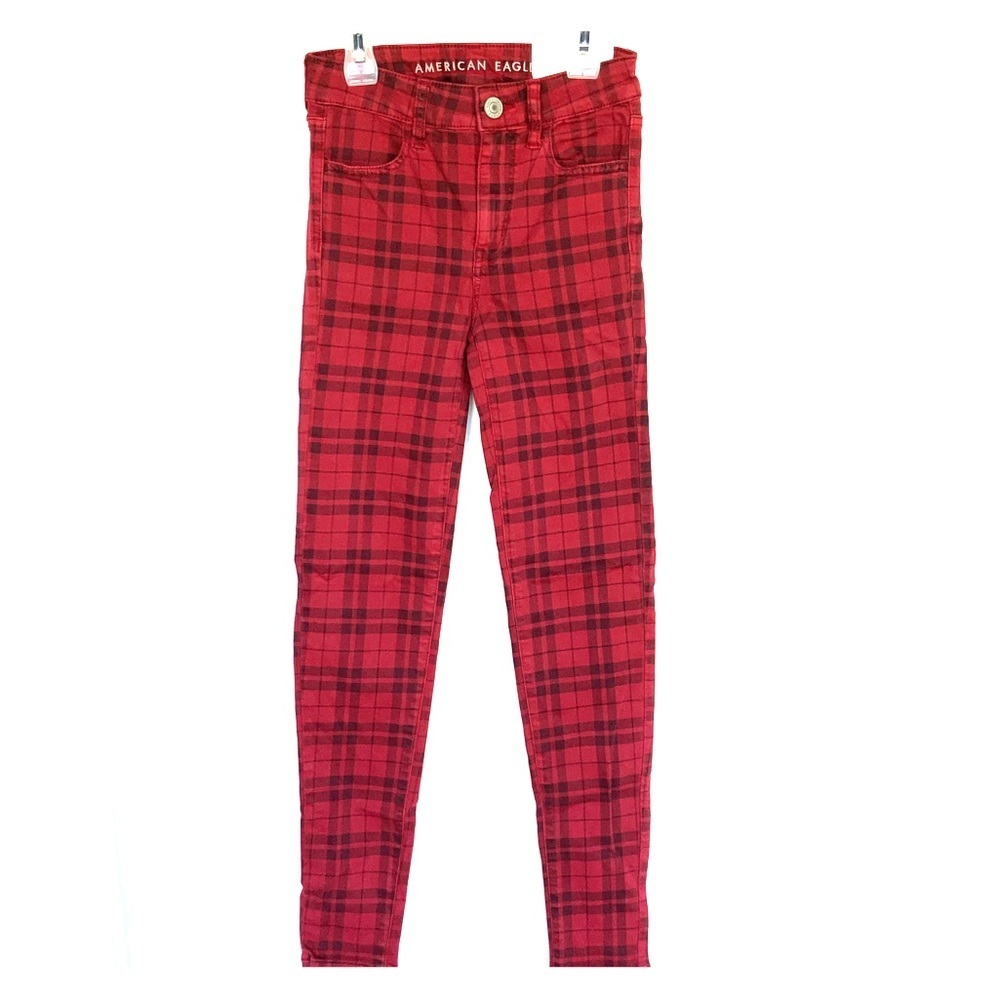 American Eagle | plaid jeans